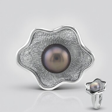 Anillo en plata con Perla Freshwater (TPC)