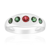Anello in argento con Tormalina Rosa Brasiliana (Pallanova)