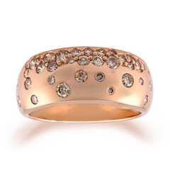 Anello in oro con Diamante Rose de France SI1 di Argyle