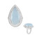 Brasilianischer Aquamarin-Silberring