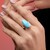 Anello in argento con Larimar (KM by Juwelo)