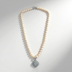 Collana in argento con Topazio Blu Cielo