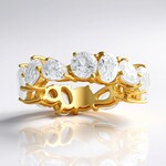 Anello in argento con Topazio Bianco