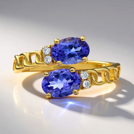 Anello in oro con Tanzanite AAA (CIRARI)
