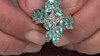 Anillo en plata con Apatita azul