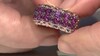 Anillo en plata con Granate Magenta (Gems en Vogue)