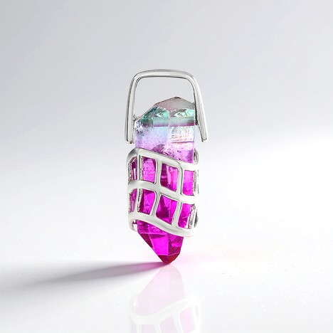 Ciondolo in argento con Quarzo Bicolore (MONOSONO COLLECTION)