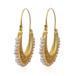 Orecchini in argento con Perla d'Acqua Dolce Bianca (Joias do Paraíso)