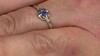 Zilveren ring met een Blauwe Ceylon saffier