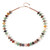 Multi Gem Silver Necklace (Riya)