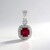 Ciondolo in argento con Rubino Bemainty