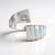 Bague en argent et Opale Welo AAA (de Melo Essence)