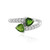 Anello in argento con Diopside Russo