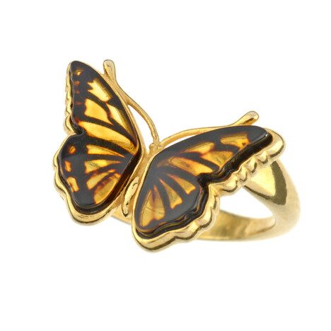 Baltic Amber Silver Ring (dagen)