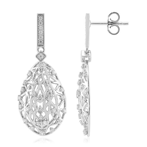 Zircon Silver Earrings