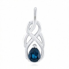 Colgante en oro con Zafiro Biashara