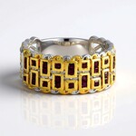 Anello in argento con Rubino della Birmania (Gems en Vogue)
