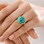 Bague en argent et Amazonite (Bali Barong)
