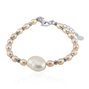 Süßwasserzuchtperlen-Silberarmband (TPC)