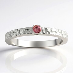 Anello in argento con Pezzottaite
