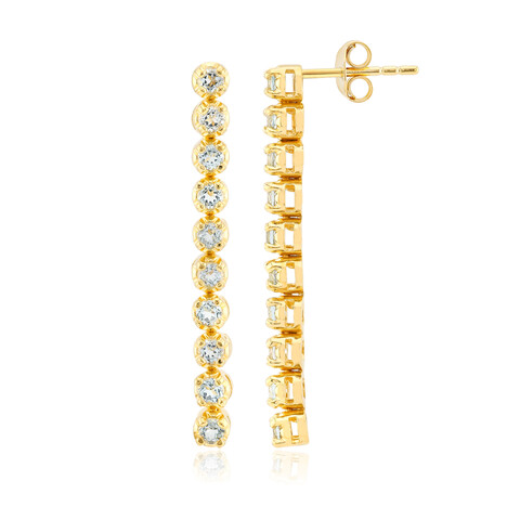 Orecchini in argento con Topazio Blu Cielo