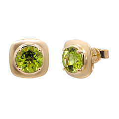 Dashihe-Peridot-Goldohrringe