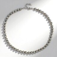 Silver Hematite Silver Necklace