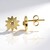 Orecchini in argento con Diamante Champagne I2 (de Melo)