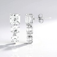Pendientes en plata con Zircón (de Melo Essence)