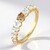 Anello in oro con Diamante Champagne I2 (de Melo Gold)