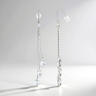 Orecchini in argento con Topazio Bianco
