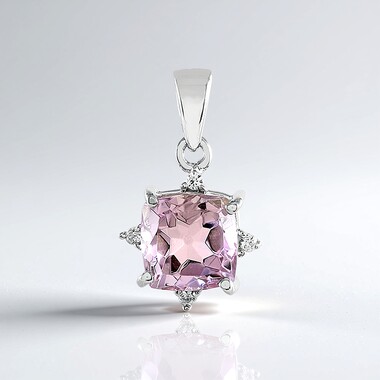 Pendentif en argent et Amétrine