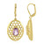 Rose de France Amethyst Silver Earrings (MONOSONO COLLECTION)