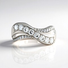 Anello in argento con Diamante I2 (H) (de Melo)
