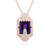 Sambia-Amethyst-Silberhalskette