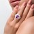 Bague en argent et Améthyste de Zambie