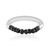 Black Spinel Silver Ring