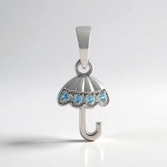 Ciondolo in argento con Topazio Blu Svizzero