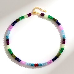 Collana in argento con Quarzo Lavanda