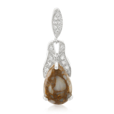 Pendentif en argent et Quartz Dinosaure