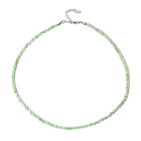 Chrysoprase Silver Necklace