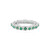 Zambian Emerald Silver Ring