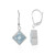 Sky Blue Topaz Silver Earrings (MONOSONO COLLECTION)