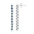 London Blue Topaz Silver Earrings
