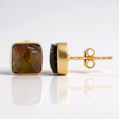 Orecchini in argento con Ammolite (Bali Barong)