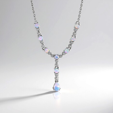 Collana in argento con Opale di Welo