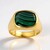 Anello in argento con Malachite (Adela Silber)