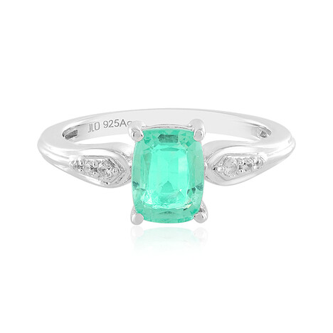 Bague en argent et Emeraude de Colombie