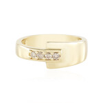 I2 Schokoladen-Brillant-Silberring