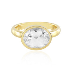 Weißer Topas-Silberring